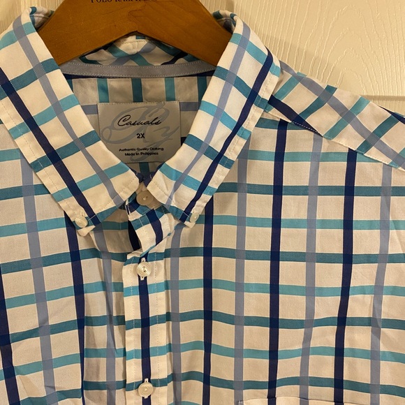 2X - ROUNDTREE and Yorke Casuals - Blue Plaid - XXL NWOT - Picture 5 of 7